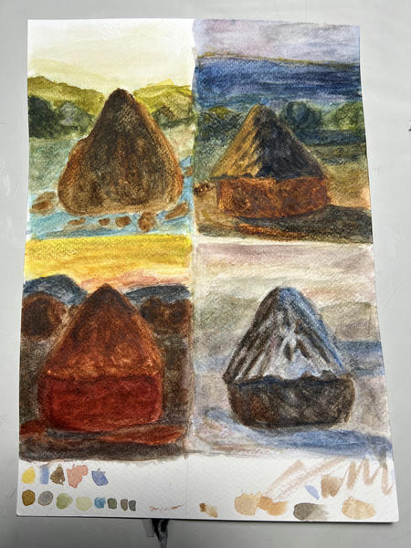 Monet - les meules - master study