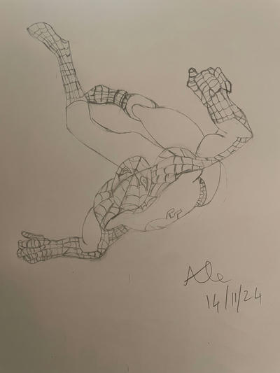 Drawing of Spider-Man